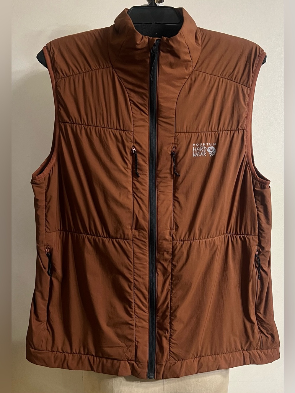 Mountain Hardwear Kor Airshell Rust Vest Size Large